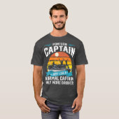 Funny Pontoon Captain Boat Lake Boat Beat for T-Shirt (Vorne ganz)