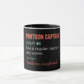 Funny Pontoon Captain Definition Tasse (Zentrum)