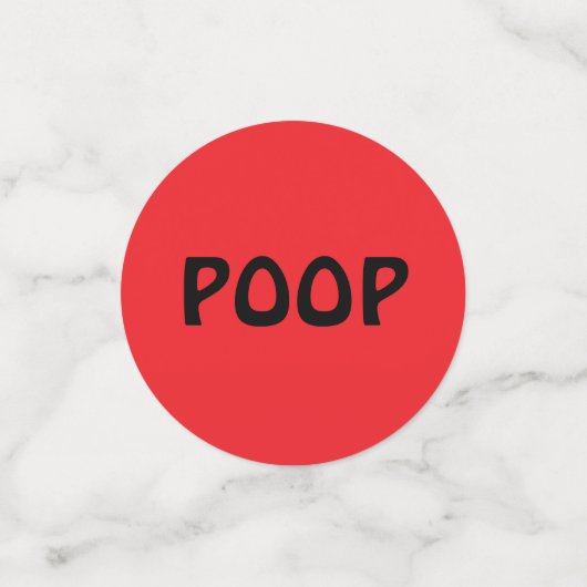 Funny Poo Konfetti (Klein Vorderseite)