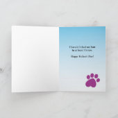 Funny Pooch Golden Retriever Vatertagskarte Karte (Innenseite)