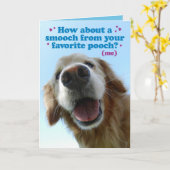 Funny Pooch Golden Retriever Vatertagskarte Karte (Gelbe Blume)