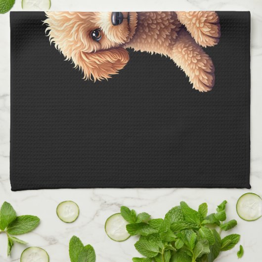 Funny Poodle Animal Lover Dogs Graphic Cute Dog Ow Geschirrtuch (Gefaltet)