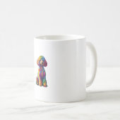 Funny Poodle Animal Lover Hunde Graphic Niedlich D Kaffeetasse (VorderseiteRechts)