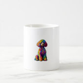 Funny Poodle Animal Lover Hunde Graphic Niedlich D Kaffeetasse (Mittel)