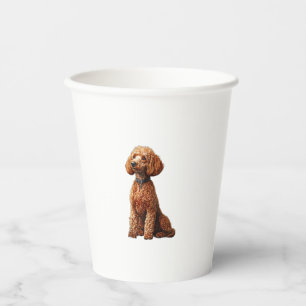 Funny Poodle Animal Lover Hunde Graphic Niedlich D Pappbecher