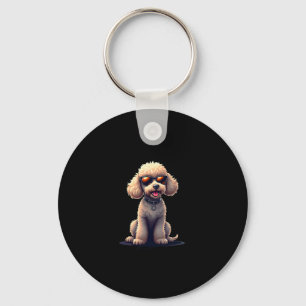 Funny Poodle Animal Lover Hunde Graphic Niedlich D Schlüsselanhänger