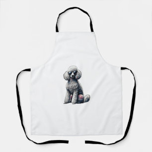 Funny Poodle Animal Lover Hunde Graphic Niedlich D Schürze