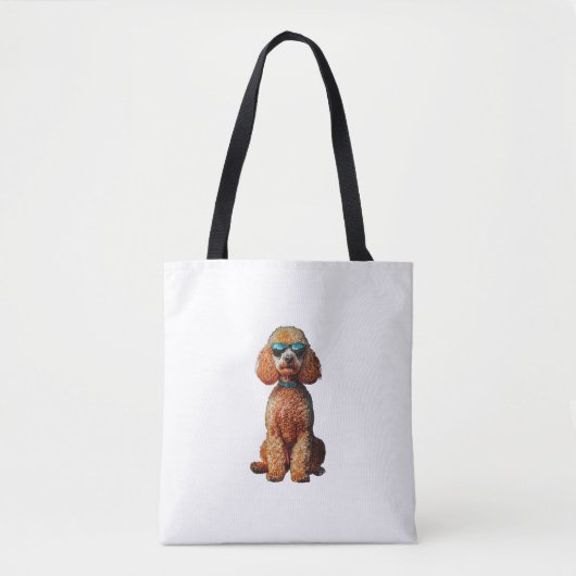 Funny Poodle Animal Lover Hunde Graphic Niedlich D Tasche (Vorderseite)