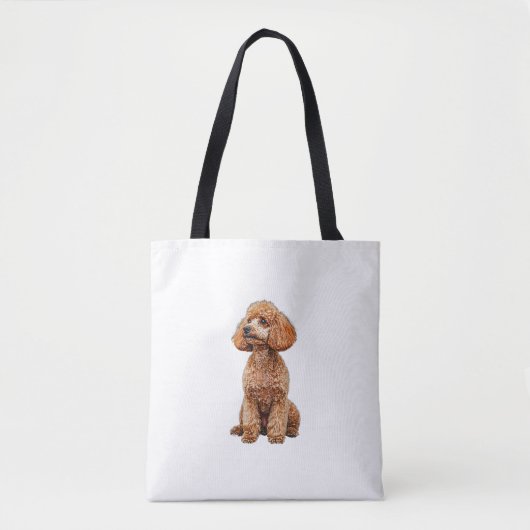 Funny Poodle Animal Lover Hunde Graphic Niedlich D Tasche (Vorderseite)
