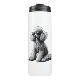 Funny Poodle Animal Lover Hunde Graphic Niedlich D Thermosbecher
