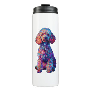 Funny Poodle Animal Lover Hunde Graphic Niedlich D Thermosbecher