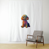 Funny Poodle Animal Lover Hunde Graphic Niedlich D Wandteppich (Beispiel)
