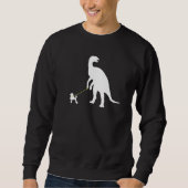 Funny Poodle Dinosaur Dog Owner Sweatshirt (Vorderseite)