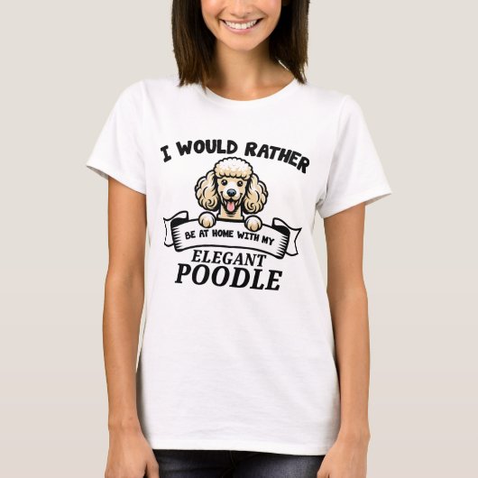 Funny Poodle Dog T-Shirt (Vorderseite)