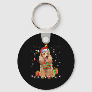 Funny Poodle Dog Tree Weihnachten Weihnachten Weih Schlüsselanhänger