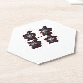 Funny Poodle Halloween Costume � Cute Dog Photoboo Untersetzer (angewinkelt)