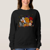 Funny Poodle Halloween Sweatshirt (Vorderseite)
