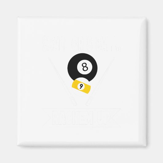 Funny Pool 9 Ball oder 8 Ball Rackem Up Billard Magnet (Vorne)