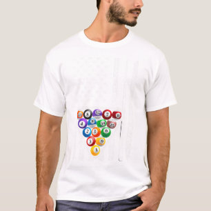 Funny Pool Art for Men Women Billiards Spielplan T-Shirt