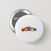 Funny Pool Art für Männer Frauen Billard Lover Poo Button (Vorne & Hinten)