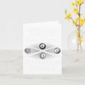 Funny Pool Art für Männer Frauen Billard Lover Poo Karte (Gelbe Blume)