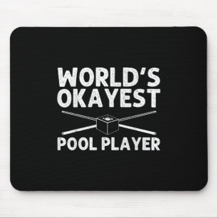 Funny Pool Art für Männer Frauen Billard Lover Poo Mousepad