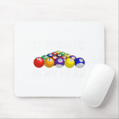 Funny Pool Art für Männer Frauen Billard Lover Poo Mousepad (Mit Mouse)