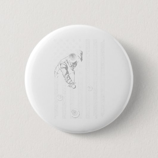Funny Pool Art für Männer Frauen Billiard Lover Us Button (Vorderseite)