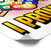 Funny Pool Ball Billiard Sprichwort nur der Tipp I Poster (Ecke)