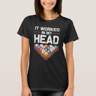 Funny Pool Billard Design Männerwelt Schwimmbecken T-Shirt
