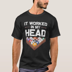 Funny Pool Billard Design Männerwelt Schwimmbecken T-Shirt