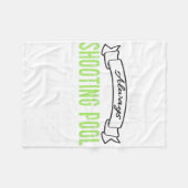 Funny Pool Billard T-Shirt nicht immer Schwimmbeck Fleecedecke (Vorderseite (Horizontal))