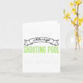 Funny Pool Billard T-Shirt nicht immer Schwimmbeck Karte (Gelbe Blume)