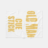 Funny Pool Billiard Player Snooker Alter Mann mit Fleecedecke (Vorderseite (Horizontal))