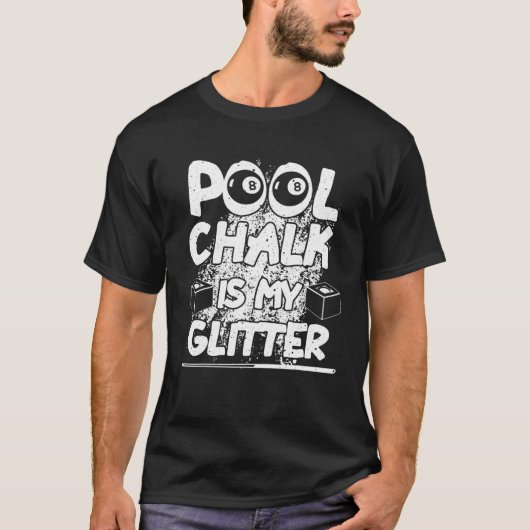 Funny Pool Billiard Pool Sporttisch Game Player T-Shirt (Vorderseite)