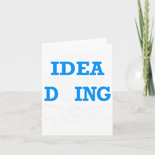 Funny Pool Billiards habe ich keine Ahnung, was ic Karte (Vorderseite)