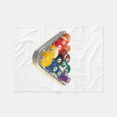 Funny Pool Billiards Schönes Rack T-Shirt Fleecedecke (Vorderseite (Horizontal))