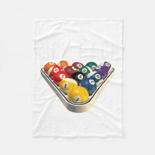 Funny Pool Billiards Schönes Rack T-Shirt Fleecedecke