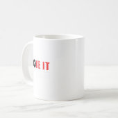 Funny Pool Billiards Stroke It Dont Poke It Gift Kaffeetasse (Vorderseite Links)