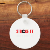 Funny Pool Billiards Stroke It Dont Poke It Gift Schlüsselanhänger (Vorderseite)
