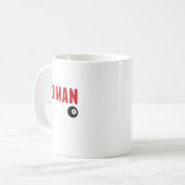 Funny Pool Billliard Spieler Alter Mann mit Cue St Kaffeetasse (Vorderseite Links)