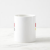 Funny Pool Billliard Spieler Alter Mann mit Cue St Kaffeetasse (Mittel)