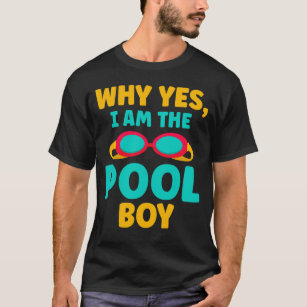 Funny Pool Boy Schwimmer Spaß schwimmen T-Shirt
