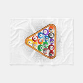 Funny Pool Design für Männer Frauen Billard Lover Fleecedecke (Vorderseite (Horizontal))