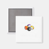 Funny Pool Design für Männer Frauen Billard Lover Magnet (Vorderseite/Rückseite)