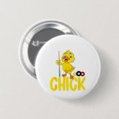Funny Pool Kick 8 Ball Frauen Niedlich Billard Lad Button (Vorne & Hinten)