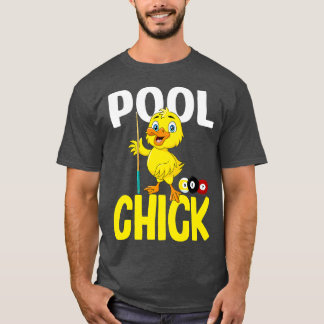 Funny Pool Kick 8 Ball Frauen Niedlich Billard Lad T-Shirt