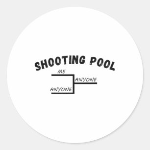 Funny Pool League Turnier Me Anyone Billiards Runder Aufkleber