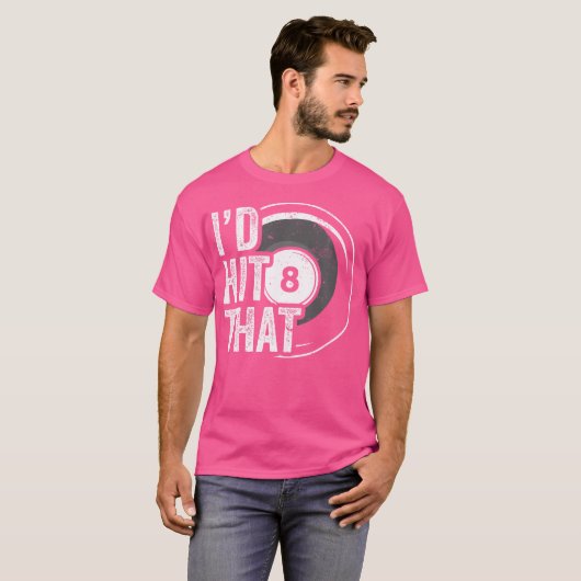 Funny Pool Lover für Frauen und Männer Billard-Spi T-Shirt (Vorne ganz)