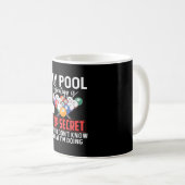 Funny Pool Lover für Frauen und Männer Billiard Kaffeetasse (VorderseiteRechts)